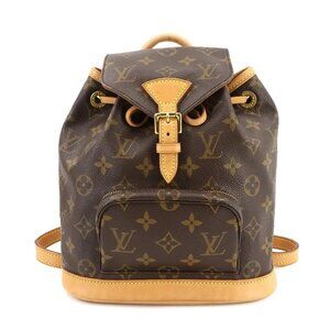LOUIS VUITTON Monogram Mini Montsouris Backpack Brown